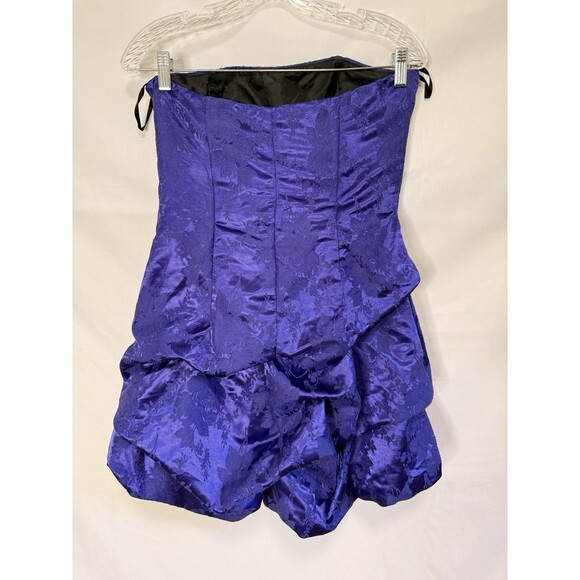 Y2K sJessica McClintock Gunne Sax 9 Formal Mini Dress Cocktail Prom Bubble Hem - Picture 3 of 11